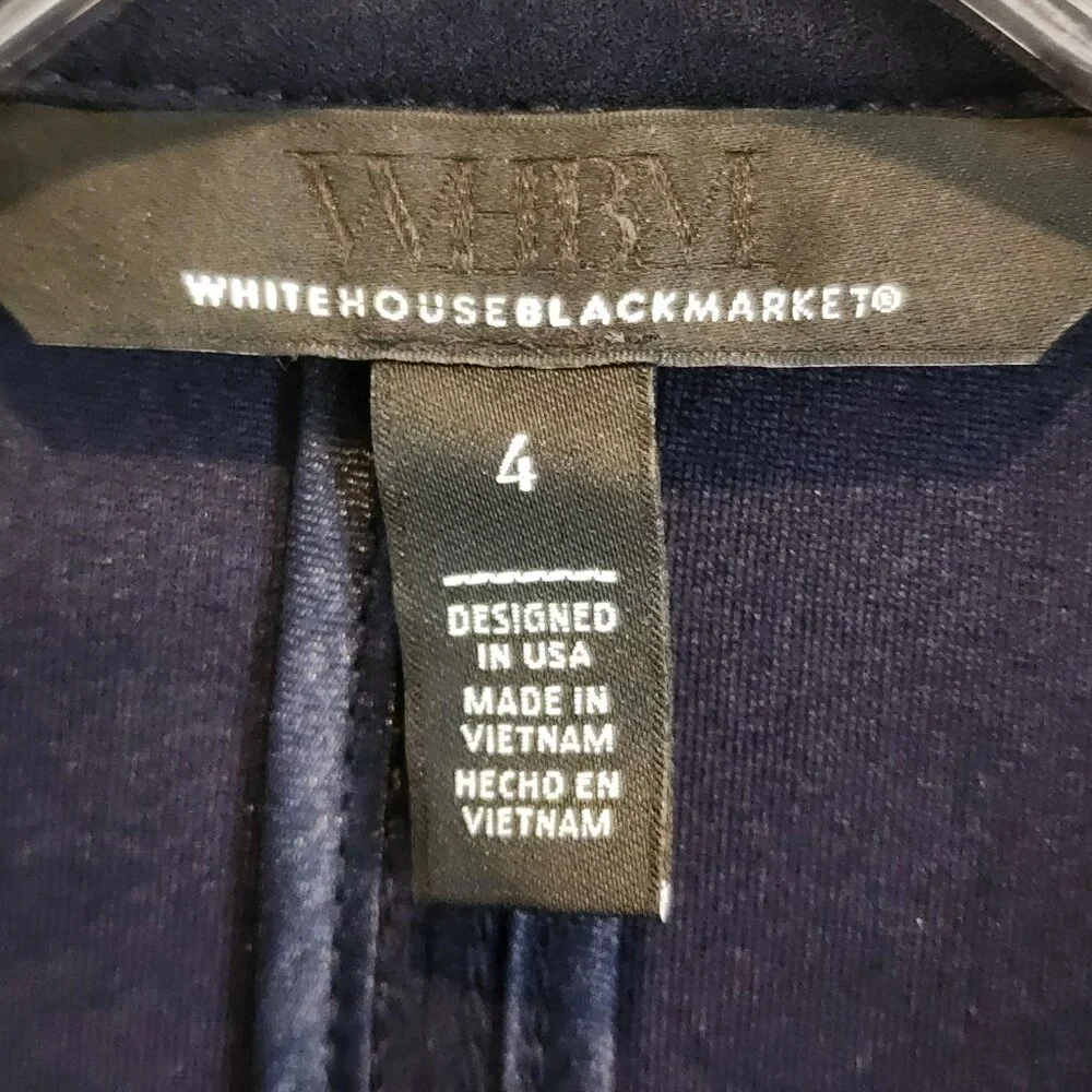 WHBM Tie Waist Shacket, Size 4, Like New - Picture 7 of 8